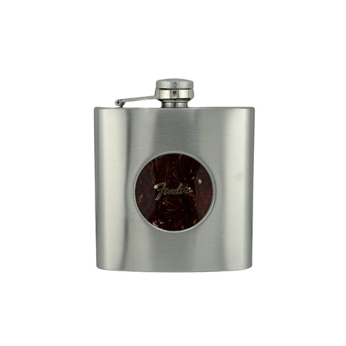 Fender Perine Logo on Tortoise Shell Whiskey Flask