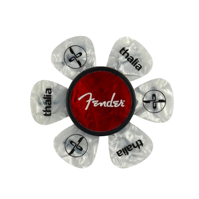 Fender Red Angel Wing Spaghetti Logo| Pick Puck 2.0