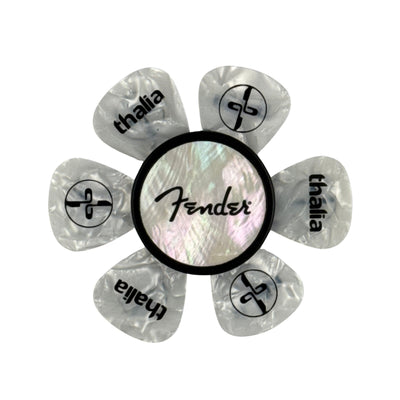 Fender Mother of Pearl Spaghetti Logo| Pick Puck 2.0