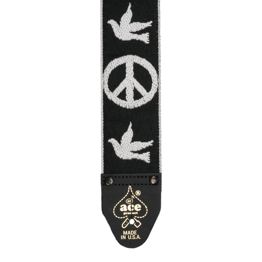 Peace & Dove - Black | Ace Vintage Reissue Straps