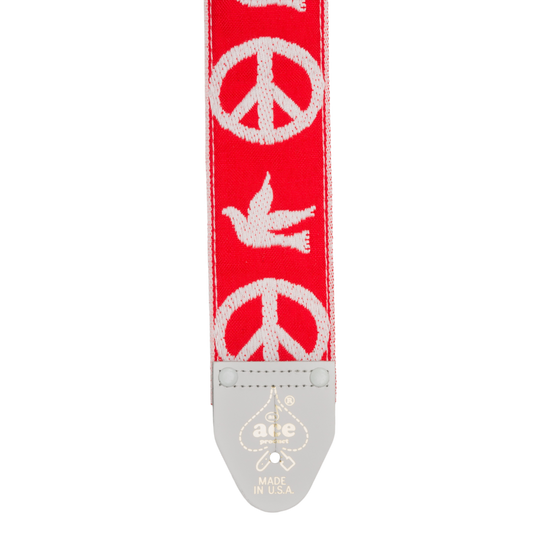 Peace & Dove - Red | Ace Vintage Reissue Straps