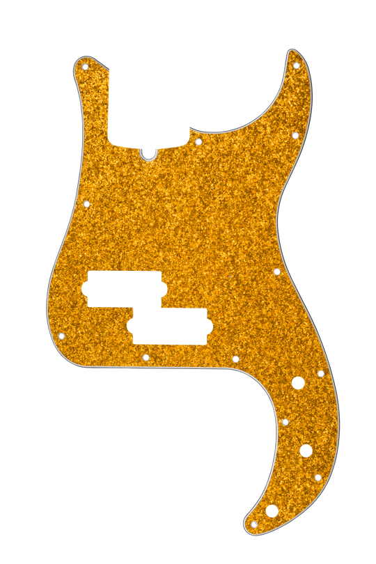 Gold Sparkle | P Bass Pickguard