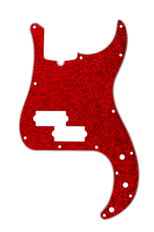 Red Sparkle | P Bass Pickguard