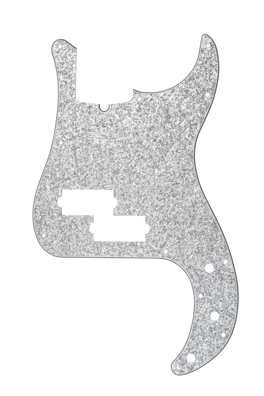 Silver Sparkle | P Bass Pickguard