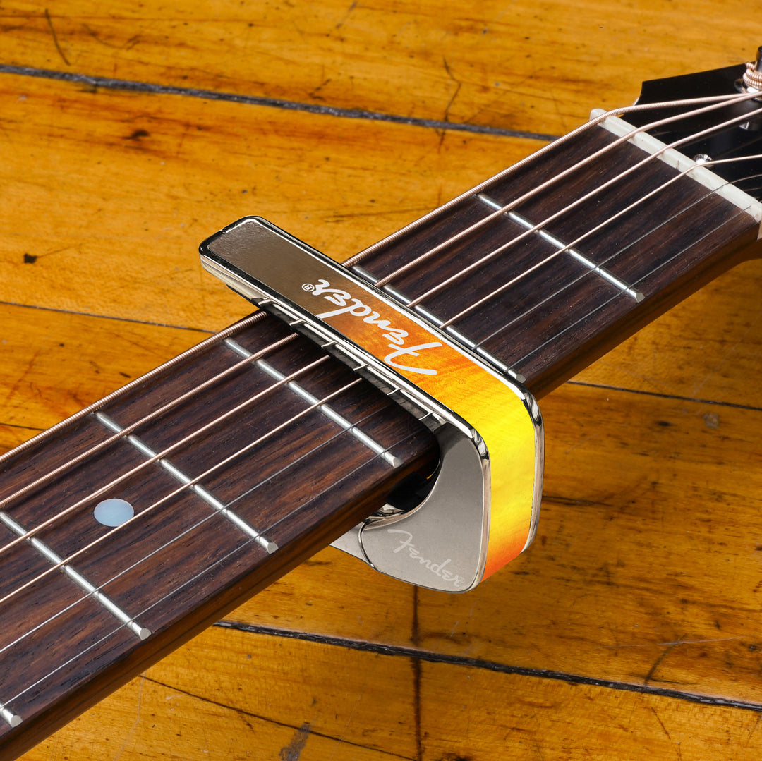 Fender Sunburst with White Spaghetti Logo | Officially Licensed Capo