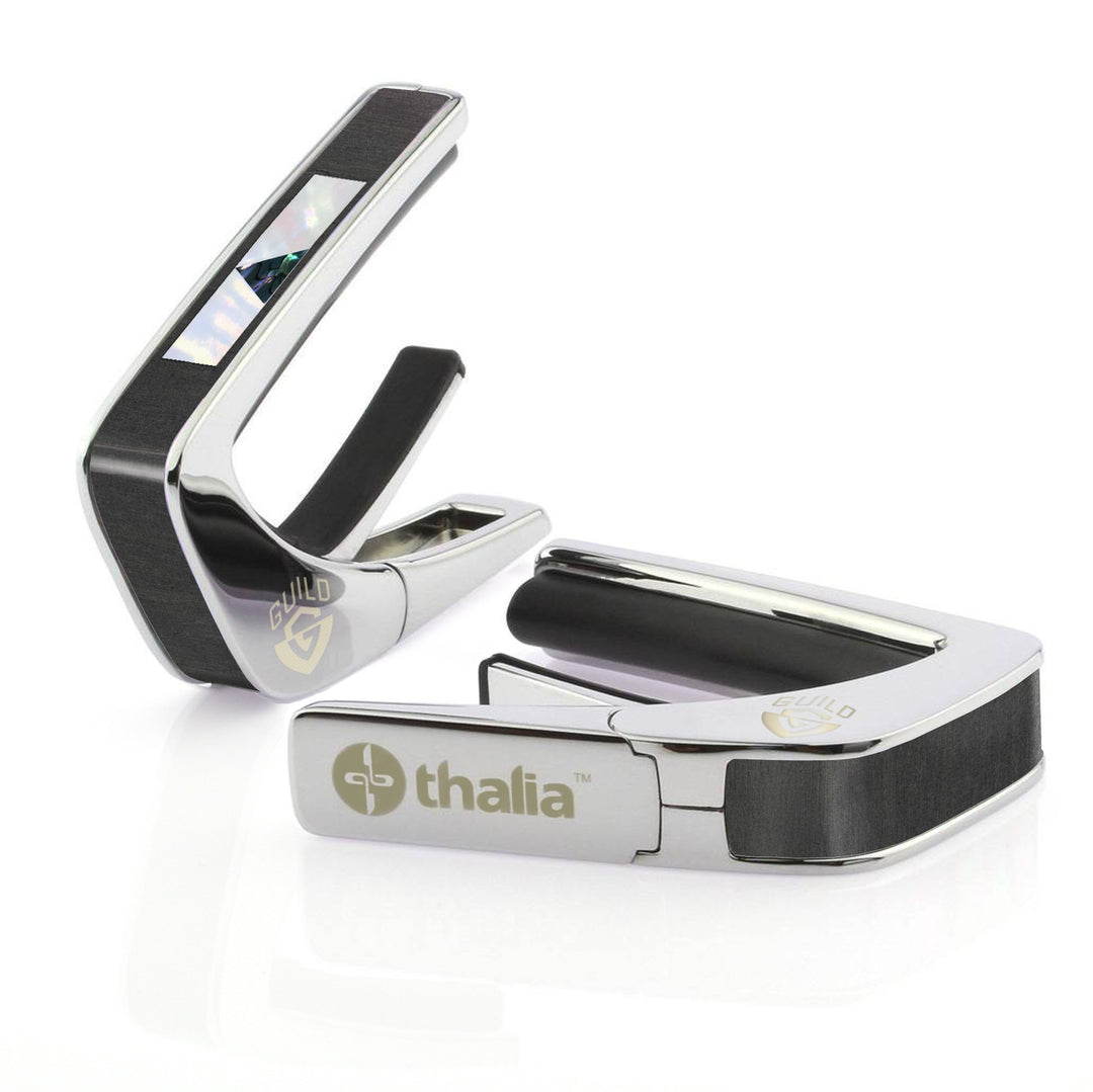 Guild V-Block Black Ebony Inked & Pearl | Officially Licensed Capo