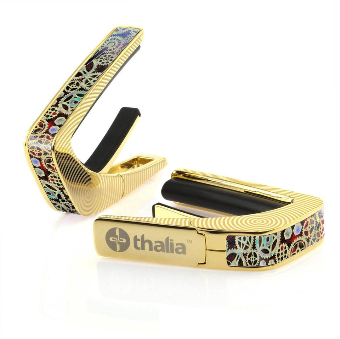 Golden Gears on Tiger Rye | Deluxe Capo