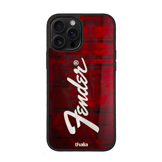 Fender Red Shell Perine Logo | iPhone case