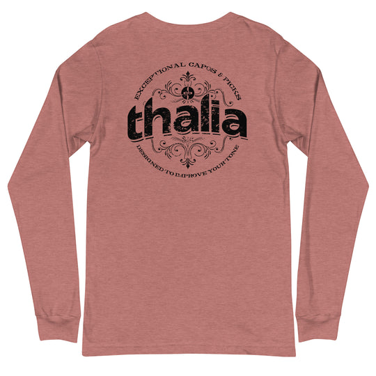 Thalia Distressed Logo Long Sleeve Tee