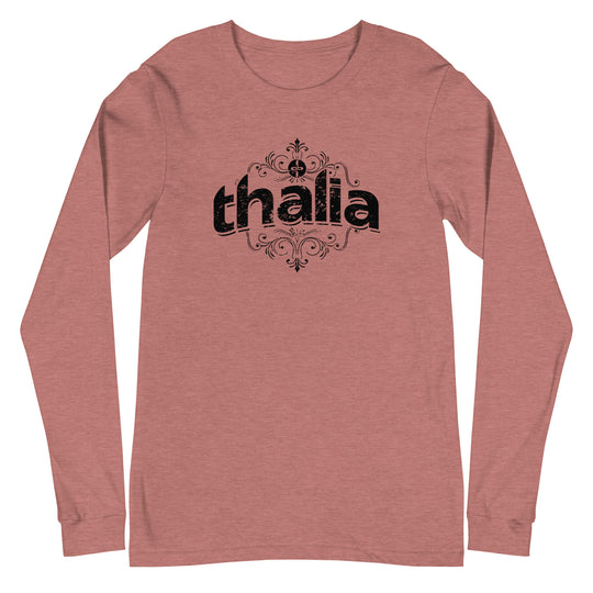 Thalia Distressed Logo Long Sleeve Tee