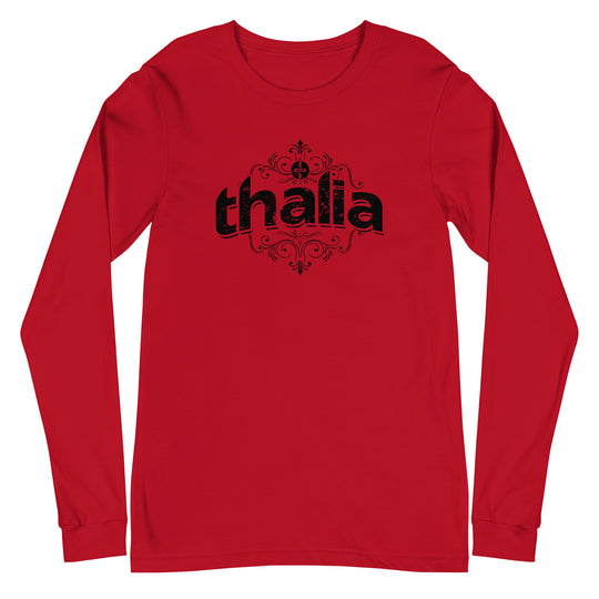 Thalia Distressed Logo Long Sleeve Tee