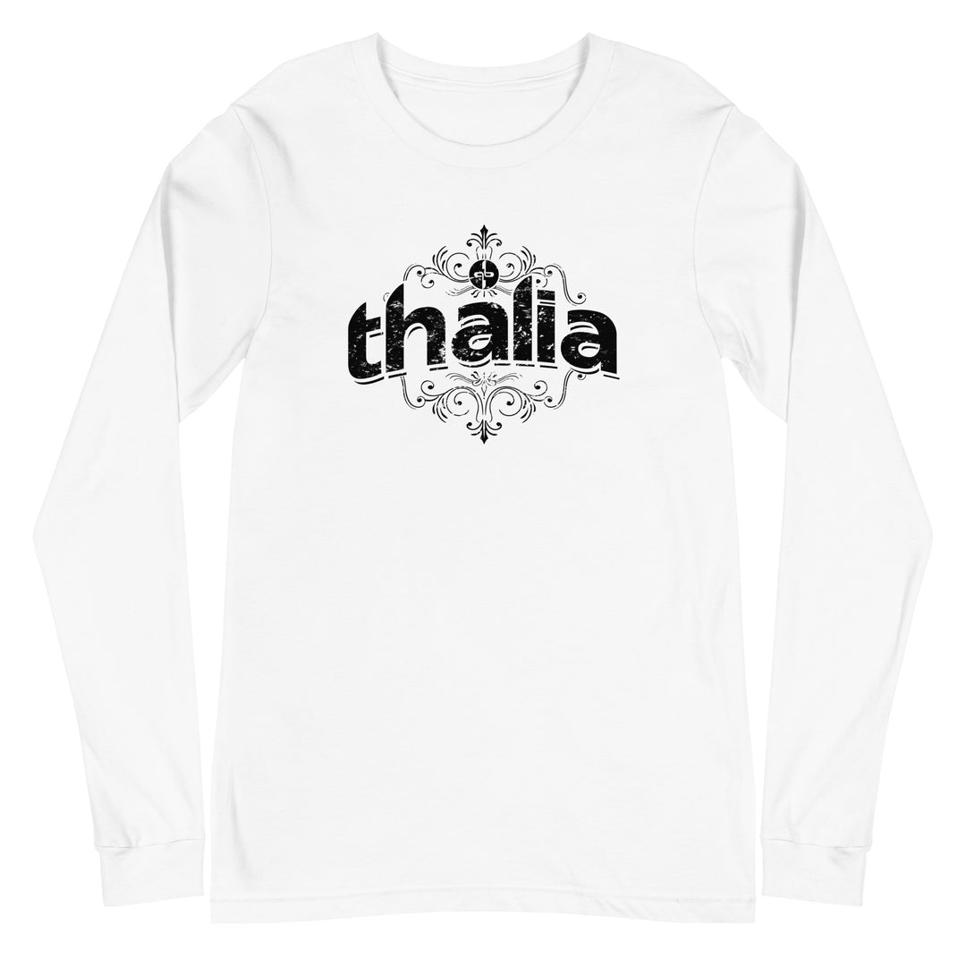 Thalia Distressed Logo Long Sleeve Tee