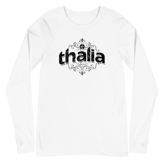 Thalia Distressed Logo Long Sleeve Tee