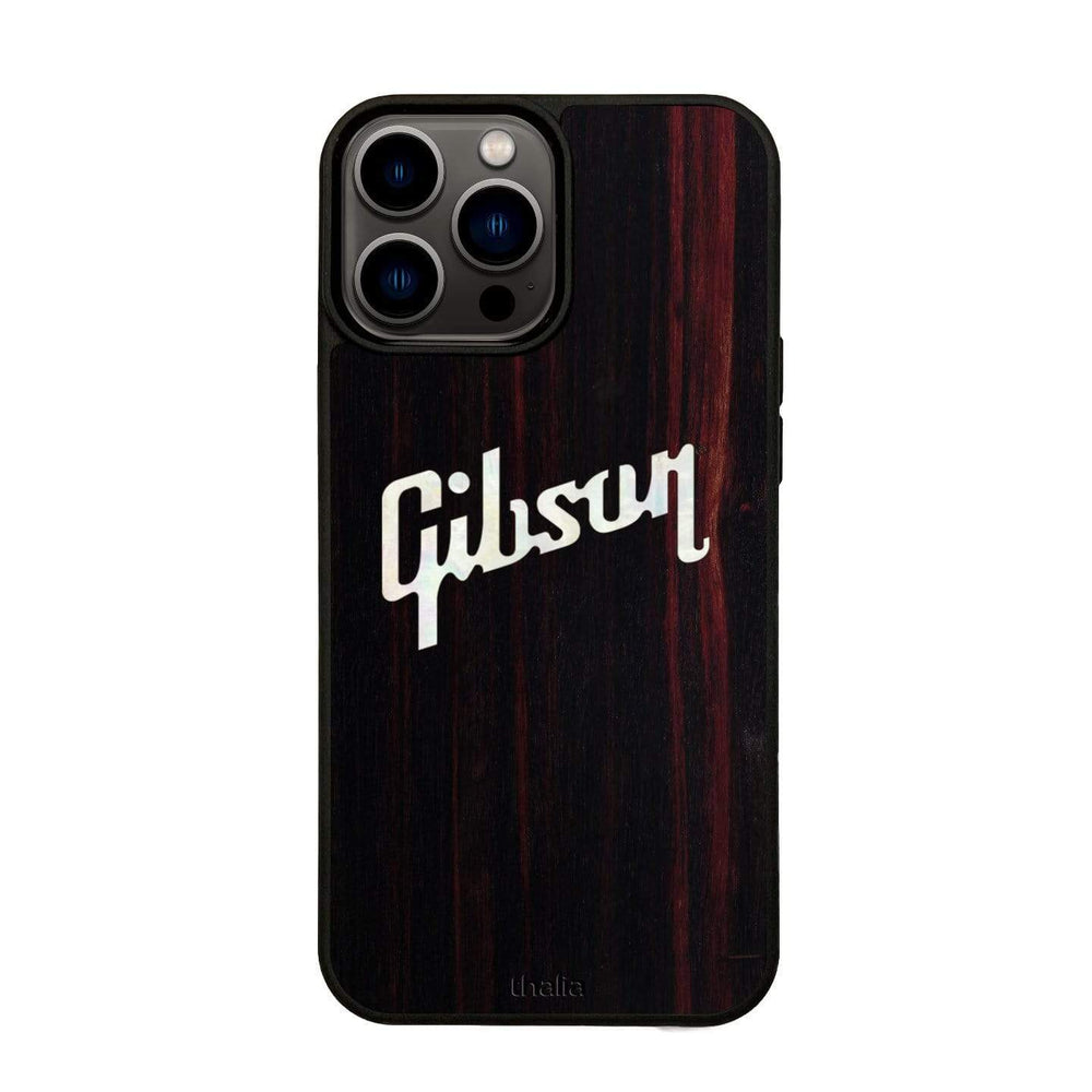 GibsonbyThalia Phone Case Gibson Pearl Logo | iPhone Case Black Ebony / iPhone 13 Pro Max