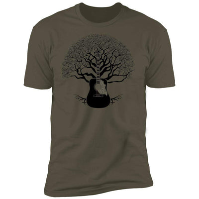 CustomCat T-Shirts Gibson Hummingbird Tree of Life | Premium T-Shirt Military Green / X-Small