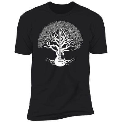 CustomCat T-Shirts Gibson Les Paul Tree of Life | Premium T-Shirt Black / X-Small