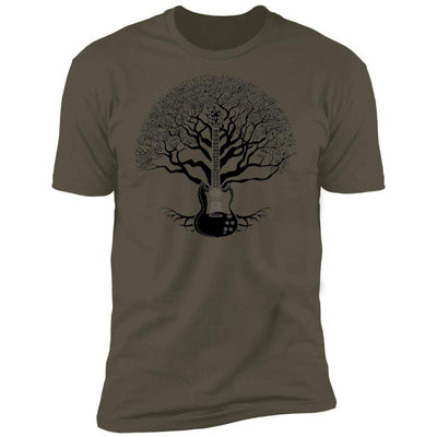 CustomCat T-Shirts Gibson SG Tree of Life | Premium T-Shirt Military Green / X-Small