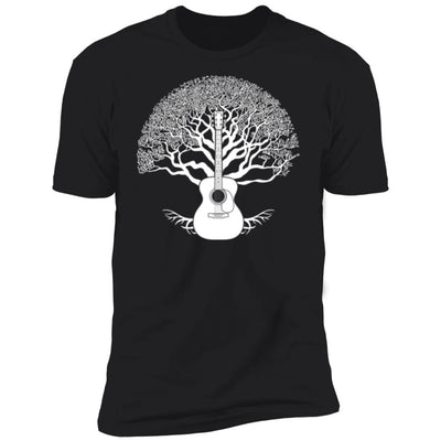 CustomCat T-Shirts Guitar Tree of Life | Premium T-Shirt Black / X-Small