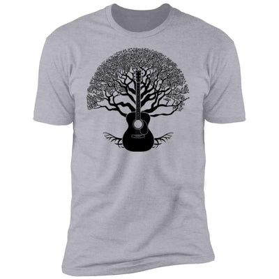 CustomCat T-Shirts Guitar Tree of Life | Premium T-Shirt Heather Grey / X-Small