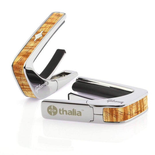 GibsonbyThalia Capo Gibson Soft Diamond | Capo Chrome / Hawaiian Koa