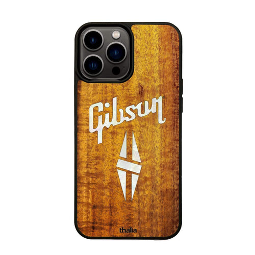 GibsonbyThalia Phone Case Gibson Pearl Diamond Logo | iPhone Case Black Ebony / iPhone 13 Pro Max