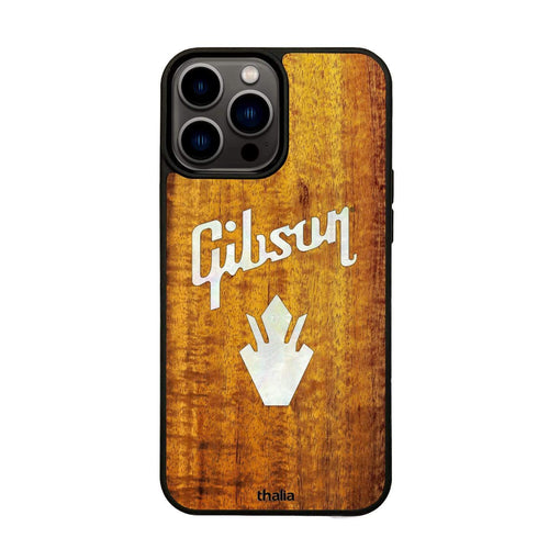 GibsonbyThalia Phone Case Gibson Pearl Holly Logo | iPhone Case Black Ebony / iPhone 13 Pro Max