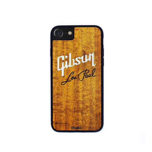 GibsonbyThalia Phone Case Gibson Pearl Logo with Les Paul Script Engraved | iPhone Case AAA Curly Koa / iPhone 13 Pro Max