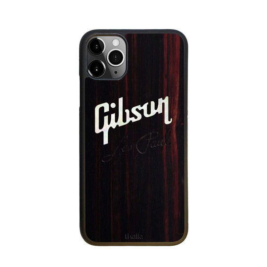 GibsonbyThalia Phone Case Gibson Pearl Logo with Les Paul Script Engraved | iPhone Case Black Ebony / iPhone 11 Pro Max
