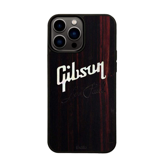 GibsonbyThalia Phone Case Gibson Pearl Logo with Les Paul Script Engraved | iPhone Case Black Ebony / iPhone 13 Pro Max