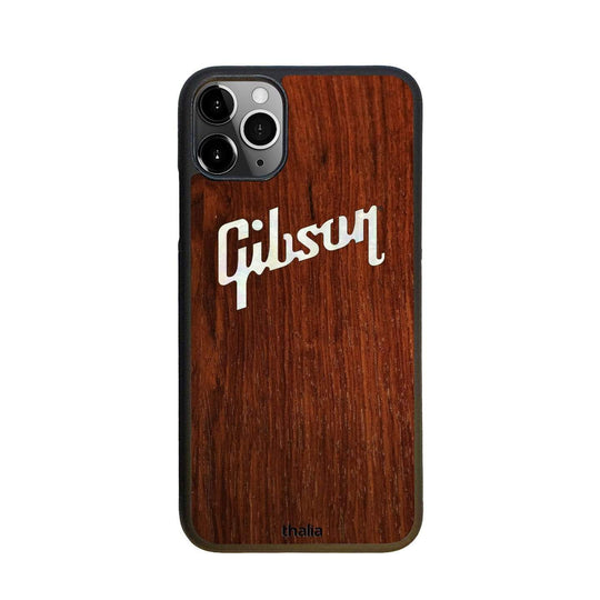GibsonbyThalia Phone Case Indian Rosewood & Gibson Pearl Logo | Phone Case iPhone 11 Pro Max
