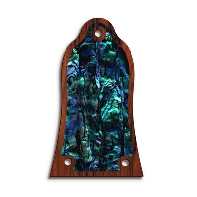 GibsonbyThalia Truss Rod Cover Custom Truss Rod Cover | Shape T11 - Fits Many Epiphone Guitars Blue Abalone / Santos Rosewood