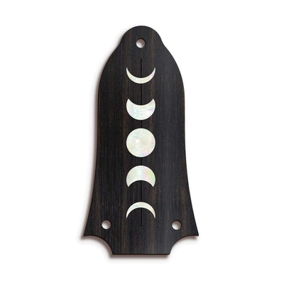 GibsonbyThalia Truss Rod Cover Custom Truss Rod Cover | Shape T6 - Fits Many Epiphone Guitars Moon Phases / Black Ebony