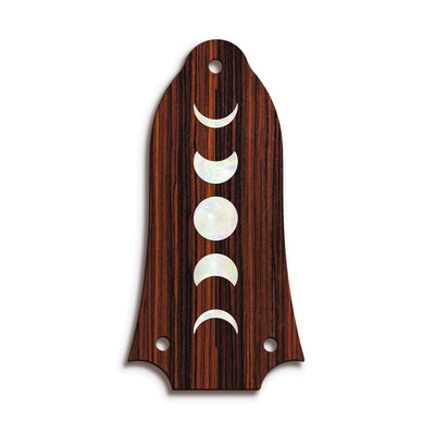 GibsonbyThalia Truss Rod Cover Custom Truss Rod Cover | Shape T6 - Fits Many Epiphone Guitars Moon Phases / Indian Rosewood