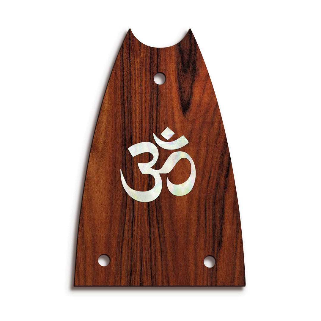 GibsonbyThalia Truss Rod Cover Custom Truss Rod Cover | Shape T7 - Fits Many Epiphone Guitars Pearl Om / Santos Rosewood