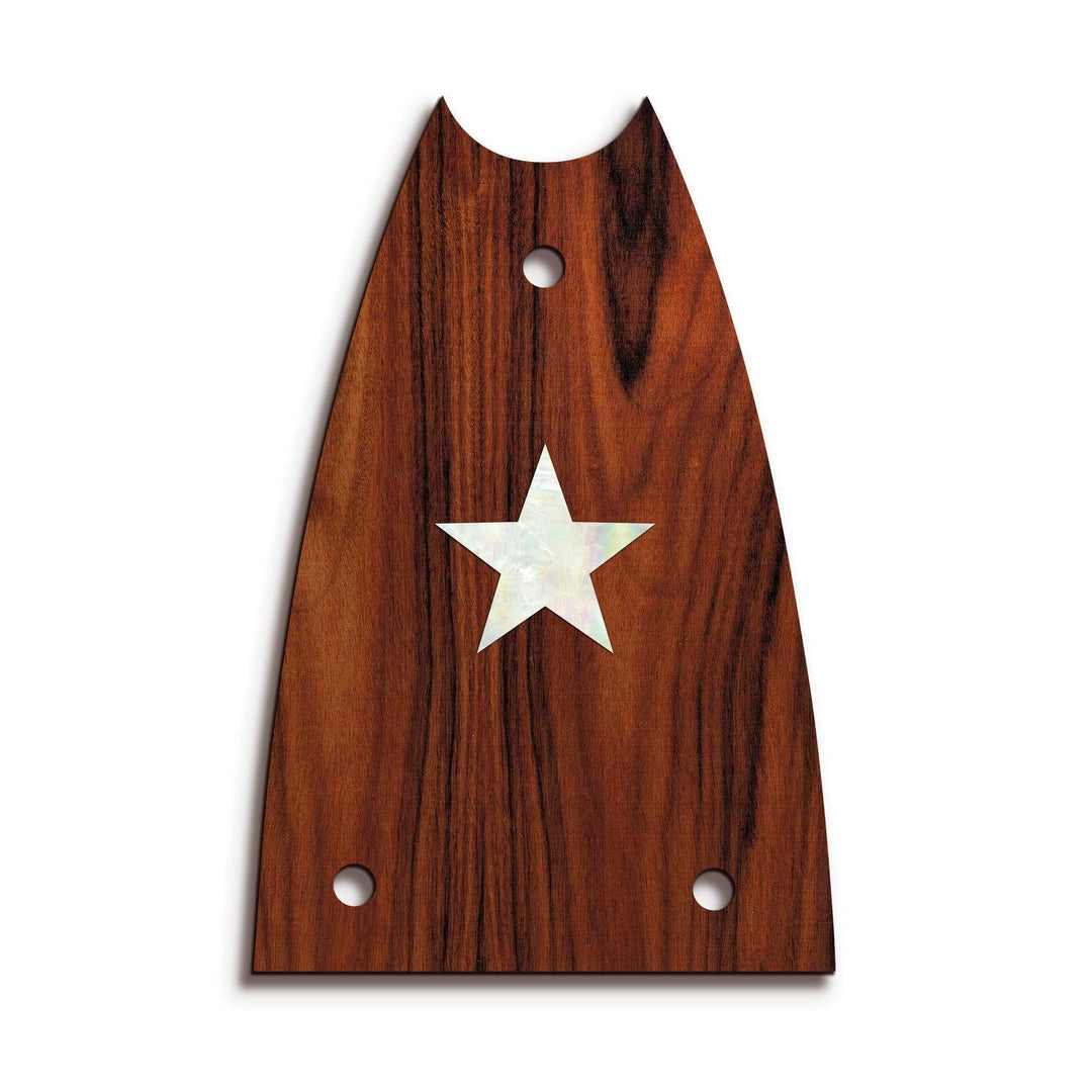 GibsonbyThalia Truss Rod Cover Custom Truss Rod Cover | Shape T7 - Fits Many Epiphone Guitars Pearl Star / Santos Rosewood