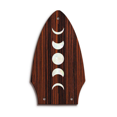 GibsonbyThalia Truss Rod Cover Custom Truss Rod Cover | Shape T8 - Fits Many Gibson Guitars Moon Phases / Indian Rosewood