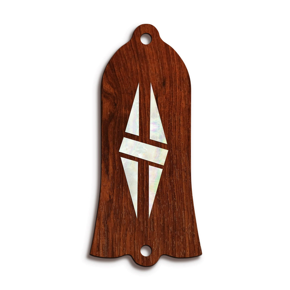 GibsonbyThalia Truss Rod Cover Gibson Truss Rod Cover | Shape T1 - Fits Gibson Guitars Split Double Diamond / Indian Rosewood