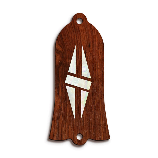 GibsonbyThalia Truss Rod Cover Gibson Truss Rod Cover | Shape T1 - Fits Gibson Guitars Split Double Diamond / Indian Rosewood