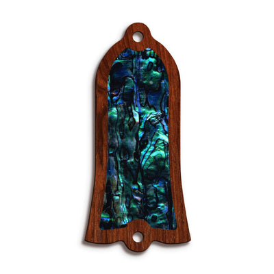 GibsonbyThalia Truss Rod Cover Gibson Truss Rod Cover | Shape T22 - Fits Gibson Guitars Blue Abalone / Indian Rosewood