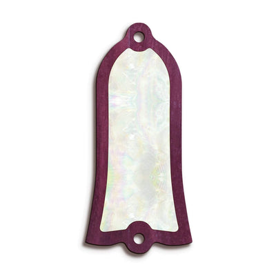 GibsonbyThalia Truss Rod Cover Gibson Truss Rod Cover (Traditional) | Shape T22 - Fits Gibson Guitars Mother of Pearl / Purpleheart
