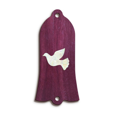 GibsonbyThalia Truss Rod Cover Gibson Truss Rod Cover (Traditional) | Shape T22 - Fits Gibson Guitars Pearl Dove / Purpleheart