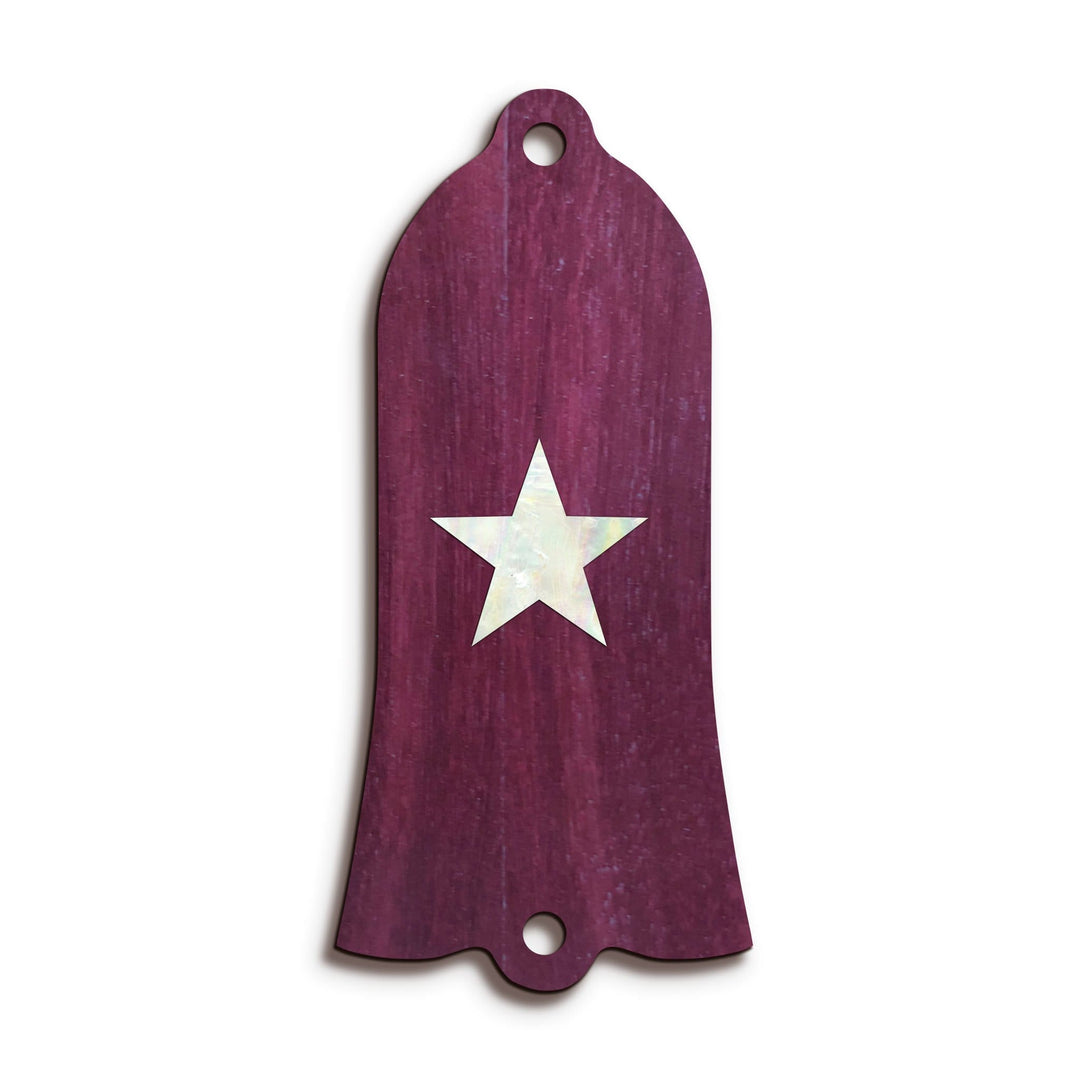 GibsonbyThalia Truss Rod Cover Gibson Truss Rod Cover (Traditional) | Shape T22 - Fits Gibson Guitars Pearl Star / Purpleheart