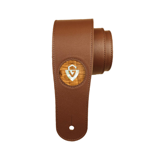 GuildbyThalia Strap Guild Pearl G-Shield | Italian Leather Strap AAA Curly Koa / Black / Standard
