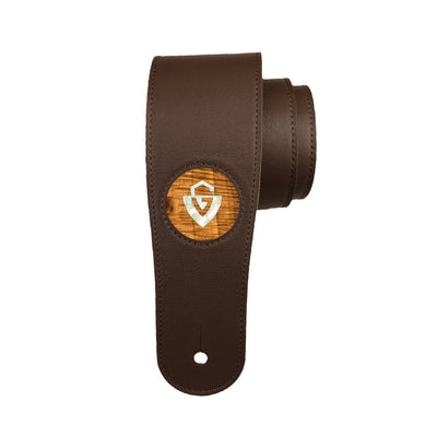 GuildbyThalia Strap Guild Pearl G-Shield | Italian Leather Strap AAA Curly Koa / Dark Chocolate / Standard