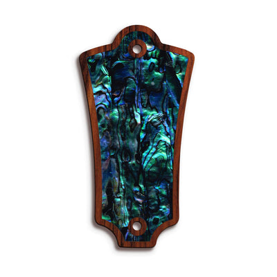 GuildbyThalia Truss Rod Cover Custom Truss Rod Cover | Shape T2 - Fits Most Guild Guitars Blue Abalone / Santos Rosewood