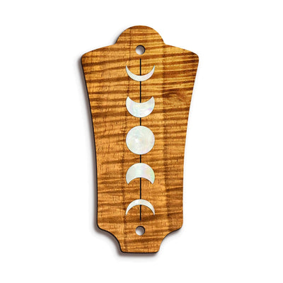 GuildbyThalia Truss Rod Cover Custom Truss Rod Cover | Shape T2 - Fits Most Guild Guitars Moon Phases / AAA Curly Koa