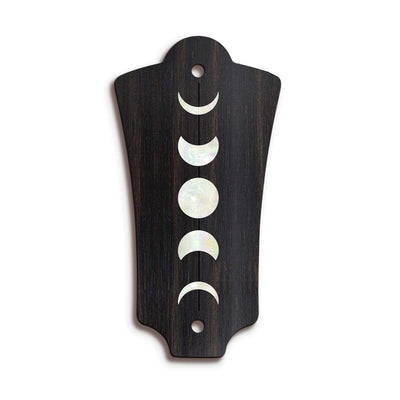 GuildbyThalia Truss Rod Cover Custom Truss Rod Cover | Shape T2 - Fits Most Guild Guitars Moon Phases / Black Ebony