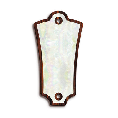 GuildbyThalia Truss Rod Cover Guild Custom Truss Rod Cover | Shape T2 - Fits Guild Guitars Mother of Pearl / Indian Rosewood
