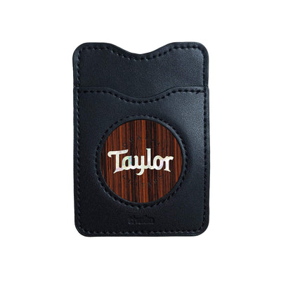 TaylorbyThalia Phone Wallet Taylor Pearl Logo | Leather Phone Wallet Indian Rosewood