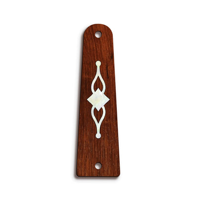 TaylorbyThalia Truss Rod Cover Classic Taylor Inlay Truss Rod Cover | Shape T14 - Fits 2 Hole Taylor Guitars 300 Series Gemstone / Indian Rosewood